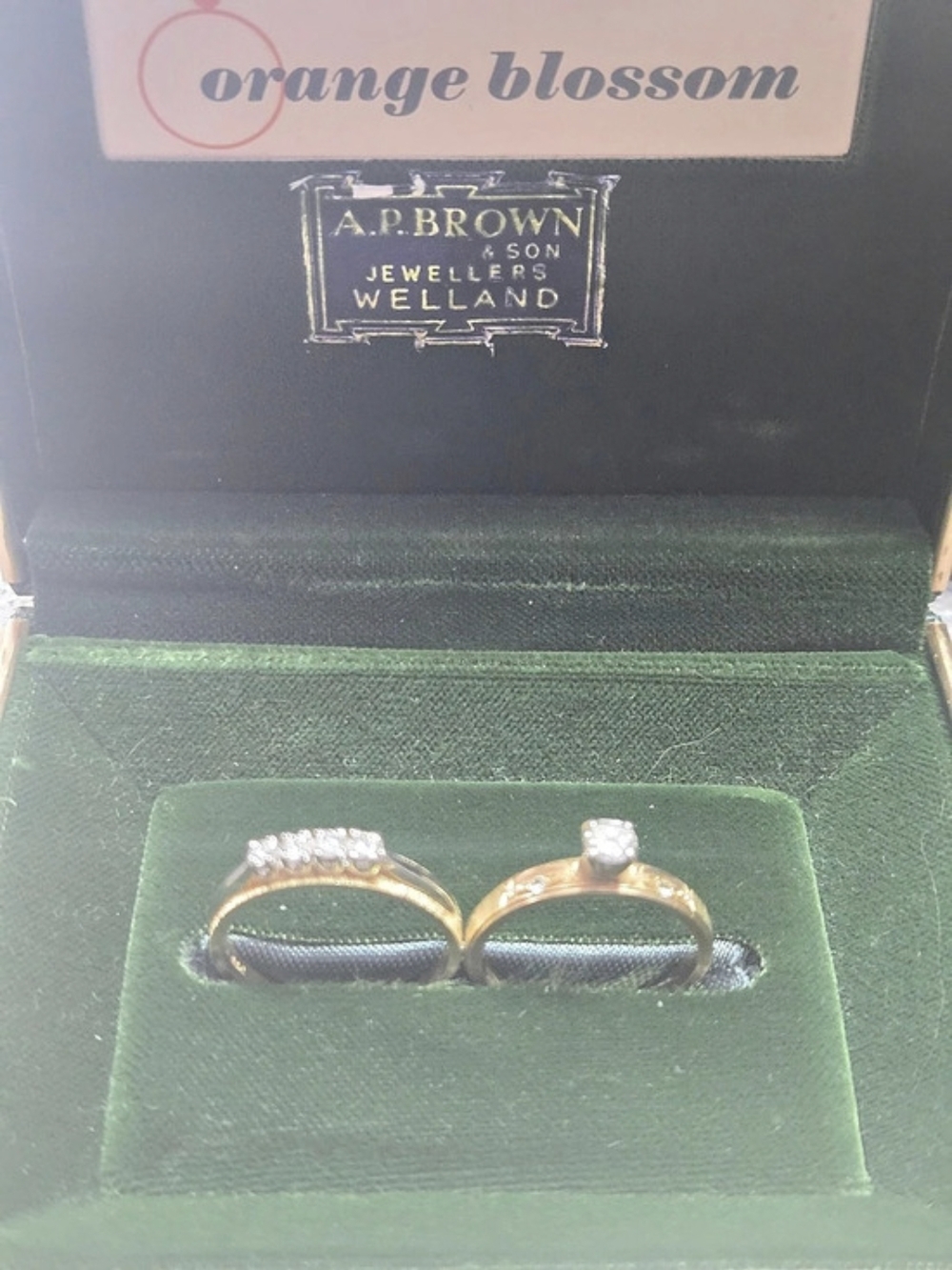 A.P. Brown & Son diamond ring set in 14k Gold
